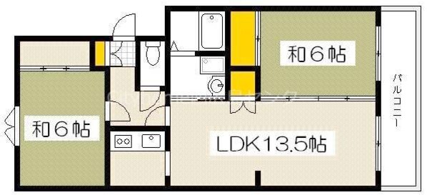 井口駅 徒歩7分 1階の物件間取画像